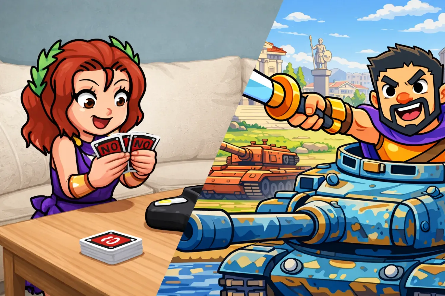 Two New Demos: Realtime Tanks & Turn-based Cards
